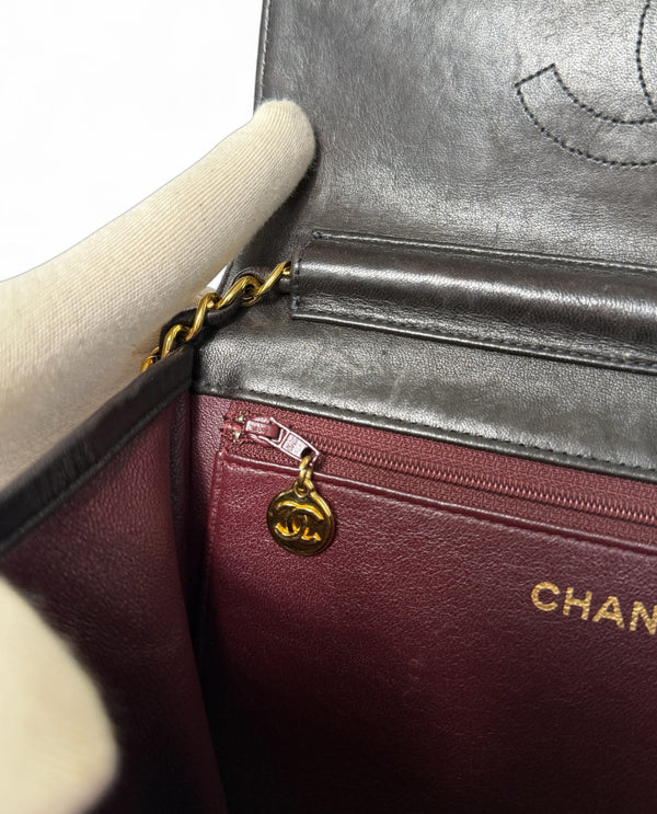 CHANEL CLASSIC SMALL LAMBSKIN MATELASSE ONE FLAP