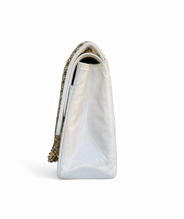 CHANEL LAMBSKIN MATELASSE MEDIUM DOUBLE FLAP