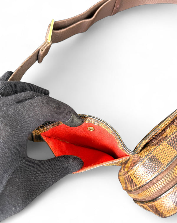 LOUIS VUITTON GERONIMO SLING BAG DAMIER EBENE