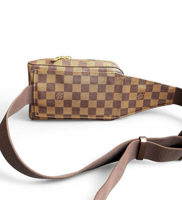 LOUIS VUITTON GERONIMO SLING BAG DAMIER EBENE