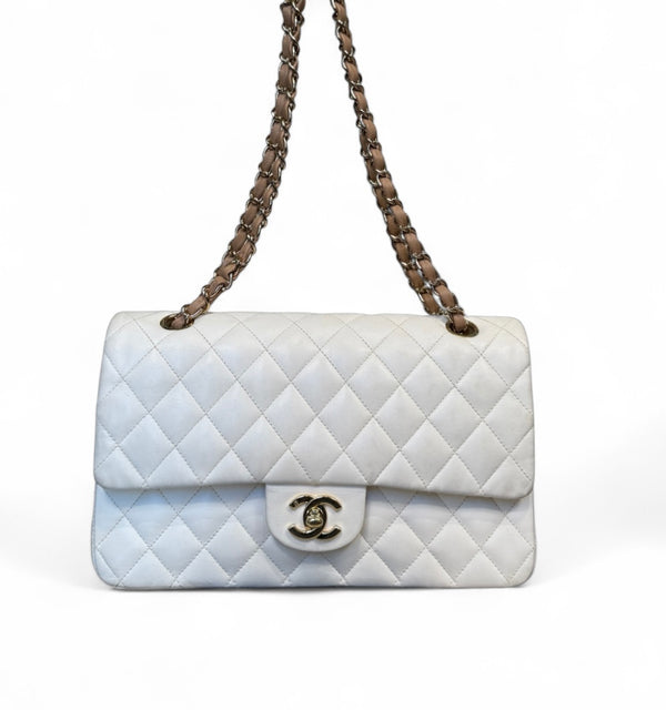 CHANEL MATELASSE DOUBLE FLAP LAMBSKIN MEDIUM
