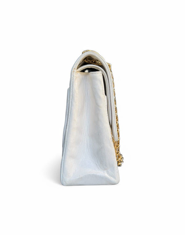 CHANEL LAMBSKIN MATELASSE MEDIUM DOUBLE FLAP