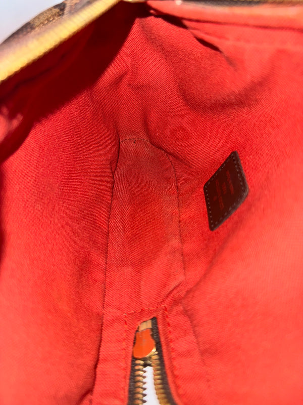 LOUIS VUITTON GERONIMO SLING BAG DAMIER EBENE