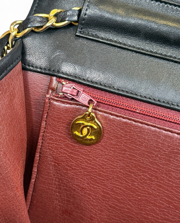 CHANEL LAMBSKIN MATELASSE ONE FLAP