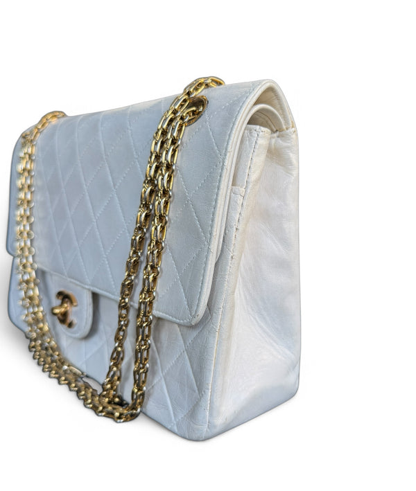 CHANEL LAMBSKIN MATELASSE MEDIUM DOUBLE FLAP