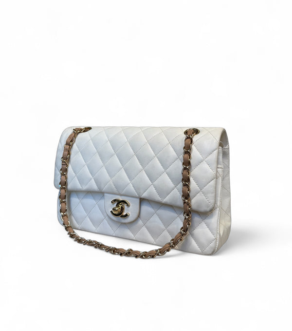 CHANEL MATELASSE DOUBLE FLAP LAMBSKIN MEDIUM