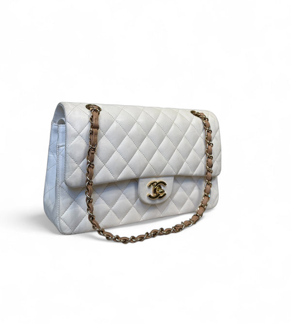 CHANEL MATELASSE DOUBLE FLAP LAMBSKIN MEDIUM
