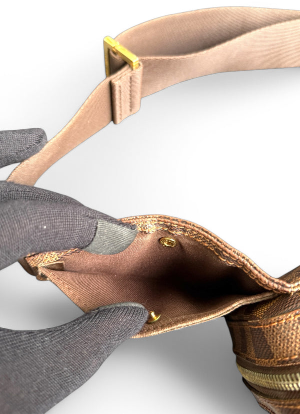 LOUIS VUITTON GERONIMO SLING BAG DAMIER EBENE