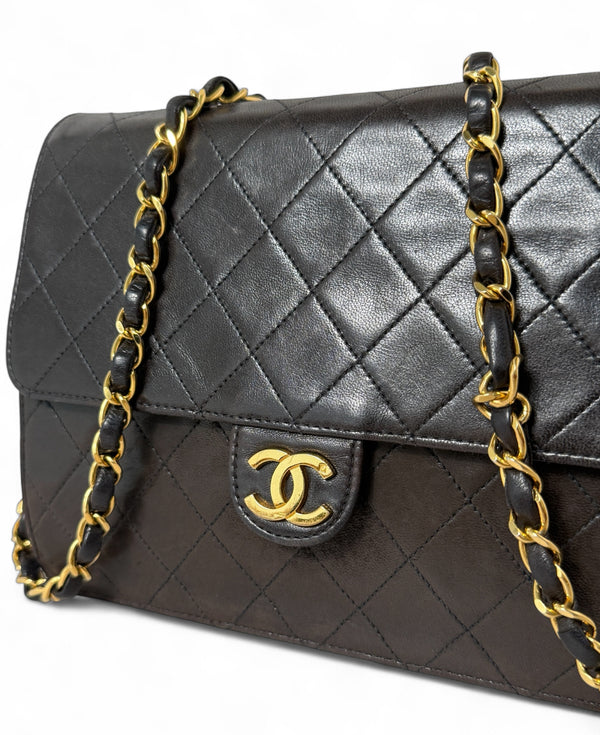 CHANEL CLASSIC SMALL LAMBSKIN MATELASSE ONE FLAP