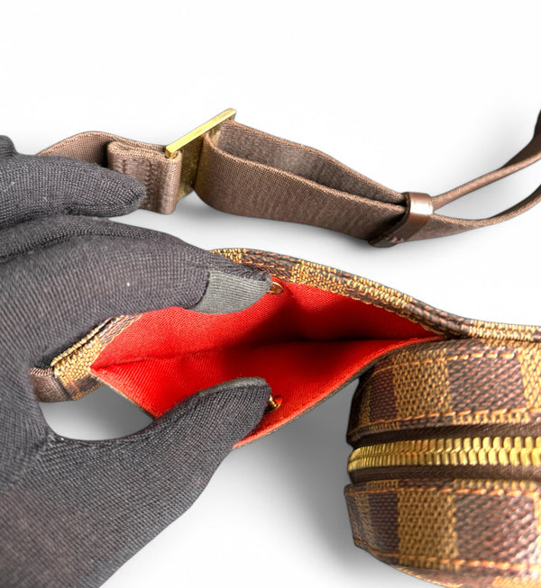 LOUIS VUITTON GERONIMO SLING BAG DAMIER EBENE