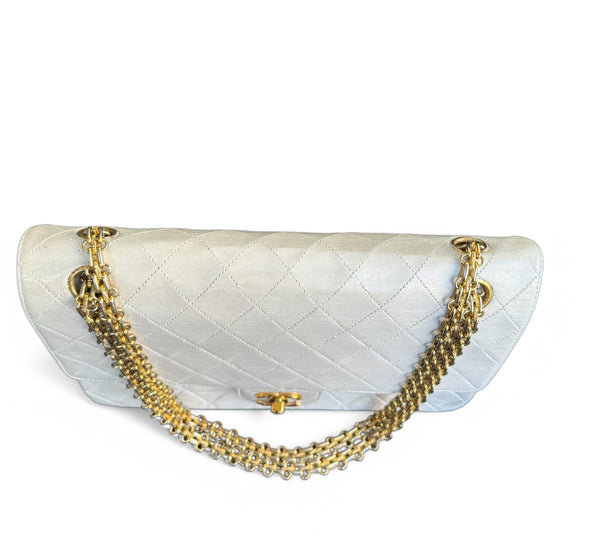 CHANEL LAMBSKIN MATELASSE MEDIUM DOUBLE FLAP