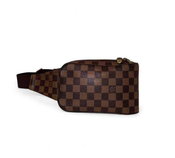 LOUIS VUITTON GERONIMO SLING BAG DAMIER EBENE