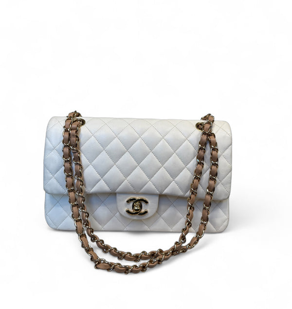 CHANEL MATELASSE DOUBLE FLAP LAMBSKIN MEDIUM