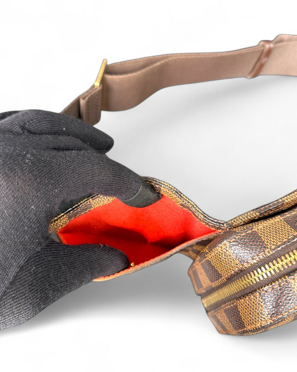 LOUIS VUITTON GERONIMO SLING BAG DAMIER EBENE