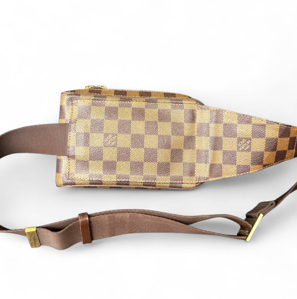 LOUIS VUITTON GERONIMO SLING BAG DAMIER EBENE