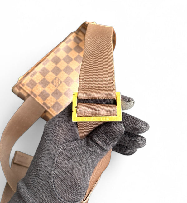 LOUIS VUITTON GERONIMO SLING BAG DAMIER EBENE