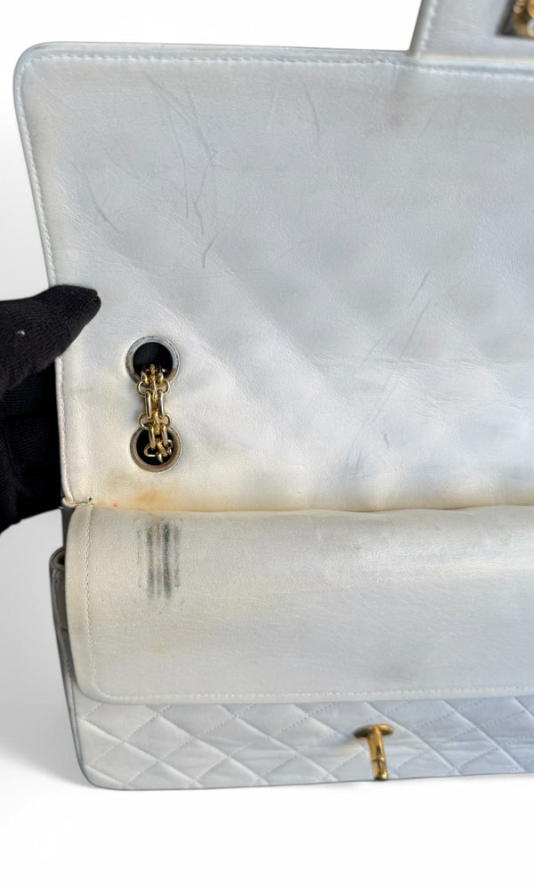 CHANEL LAMBSKIN MATELASSE MEDIUM DOUBLE FLAP