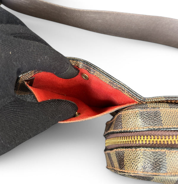 LOUIS VUITTON GERONIMO SLING BAG DAMIER EBENE