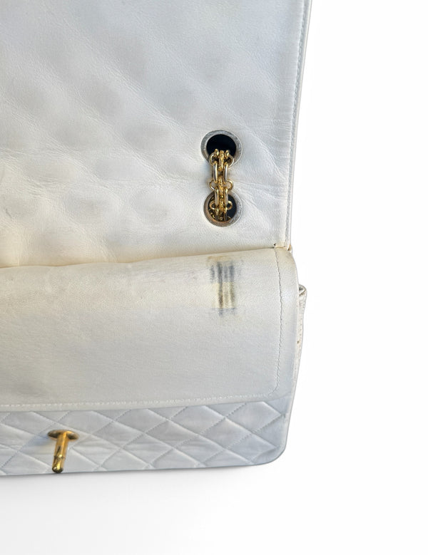 CHANEL LAMBSKIN MATELASSE MEDIUM DOUBLE FLAP