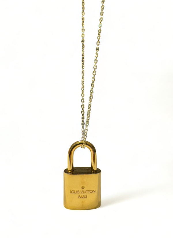 LOUIS VUITTON LOCK NECKLACE