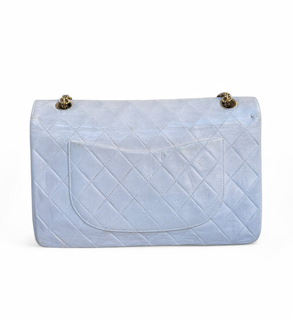 CHANEL LAMBSKIN MATELASSE MEDIUM DOUBLE FLAP