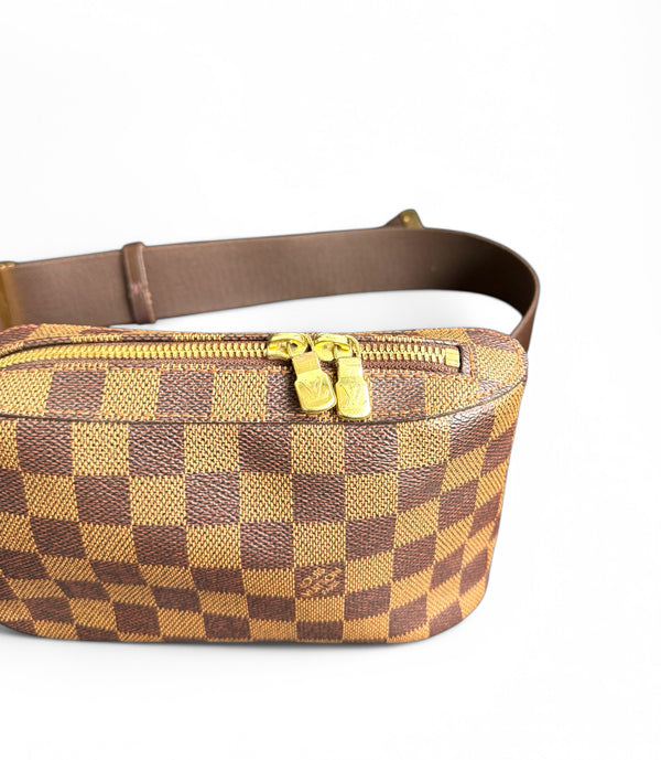 LOUIS VUITTON GERONIMO SLING BAG DAMIER EBENE