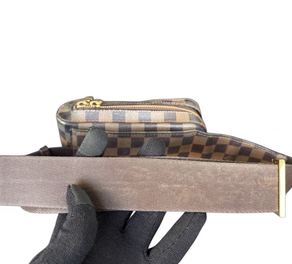 LOUIS VUITTON GERONIMO SLING BAG DAMIER EBENE