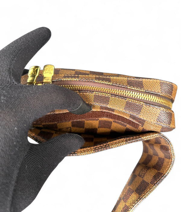 LOUIS VUITTON GERONIMO SLING BAG DAMIER EBENE