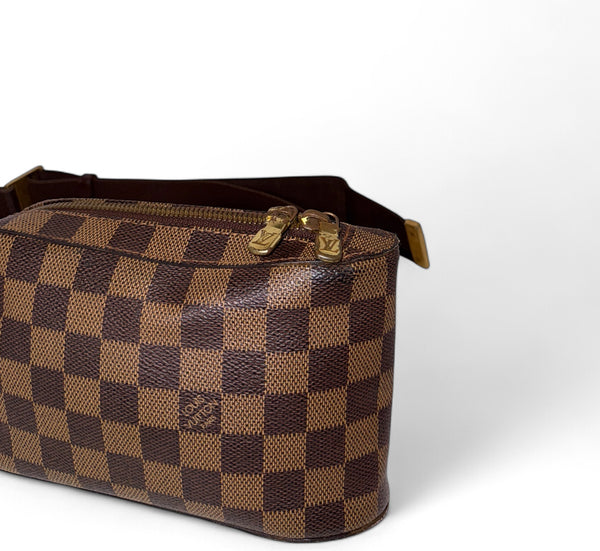 LOUIS VUITTON GERONIMO SLING BAG DAMIER EBENE