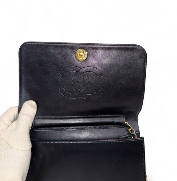 CHANEL LAMBSKIN MATELASSE ONE FLAP