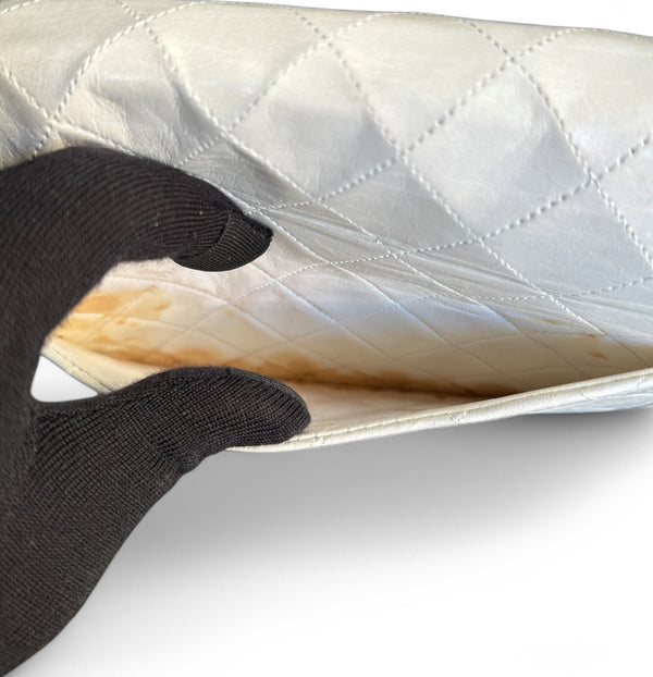 CHANEL LAMBSKIN MATELASSE MEDIUM DOUBLE FLAP