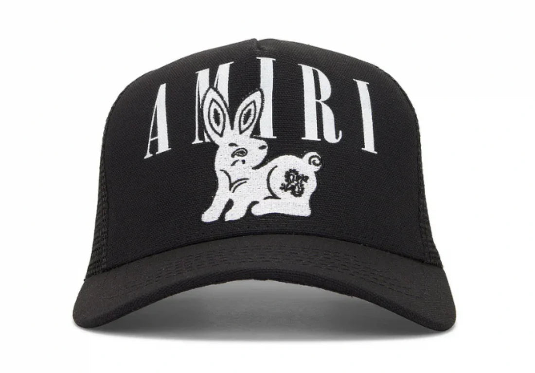 AMIRI BANDANA RABBIT TRUCKER CAP