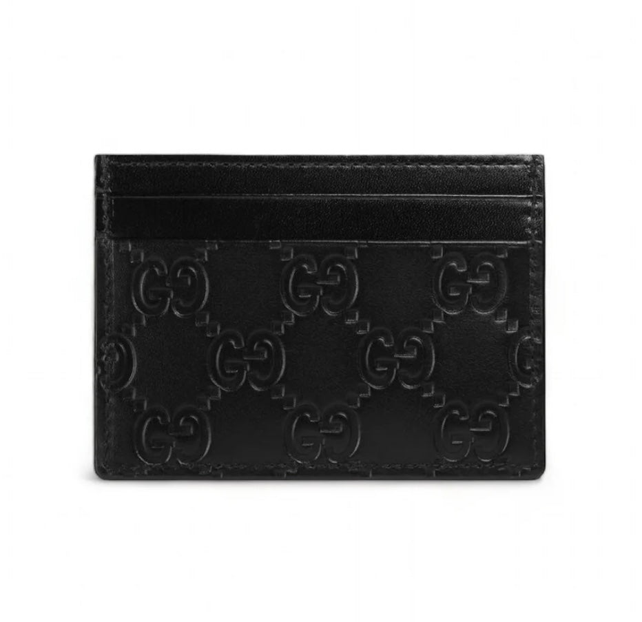 GUCCI GG SIGNATURE CARD HOLDER