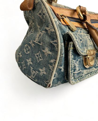 LOUIS VUITTON NEO SPEEDY DENIM BAG