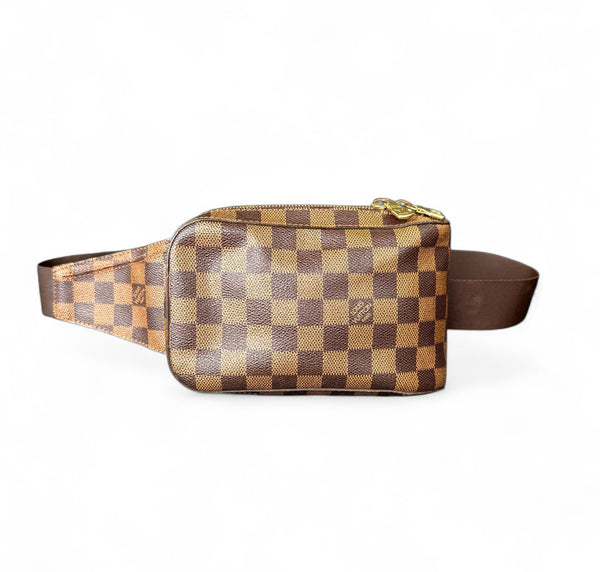 LOUIS VUITTON GERONIMO SLING BAG DAMIER EBENE