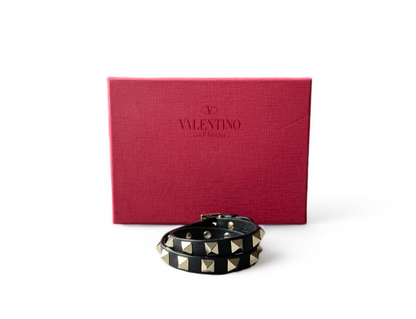 VALENTINO ROCKSTUD DOUBLE STRAP BRACELET