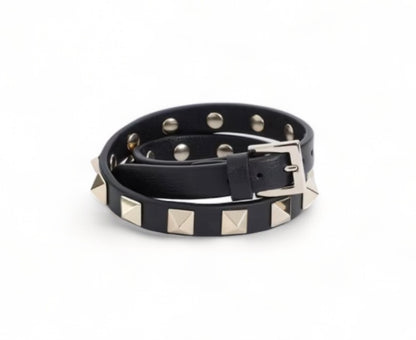 VALENTINO ROCKSTUD DOUBLE STRAP BRACELET