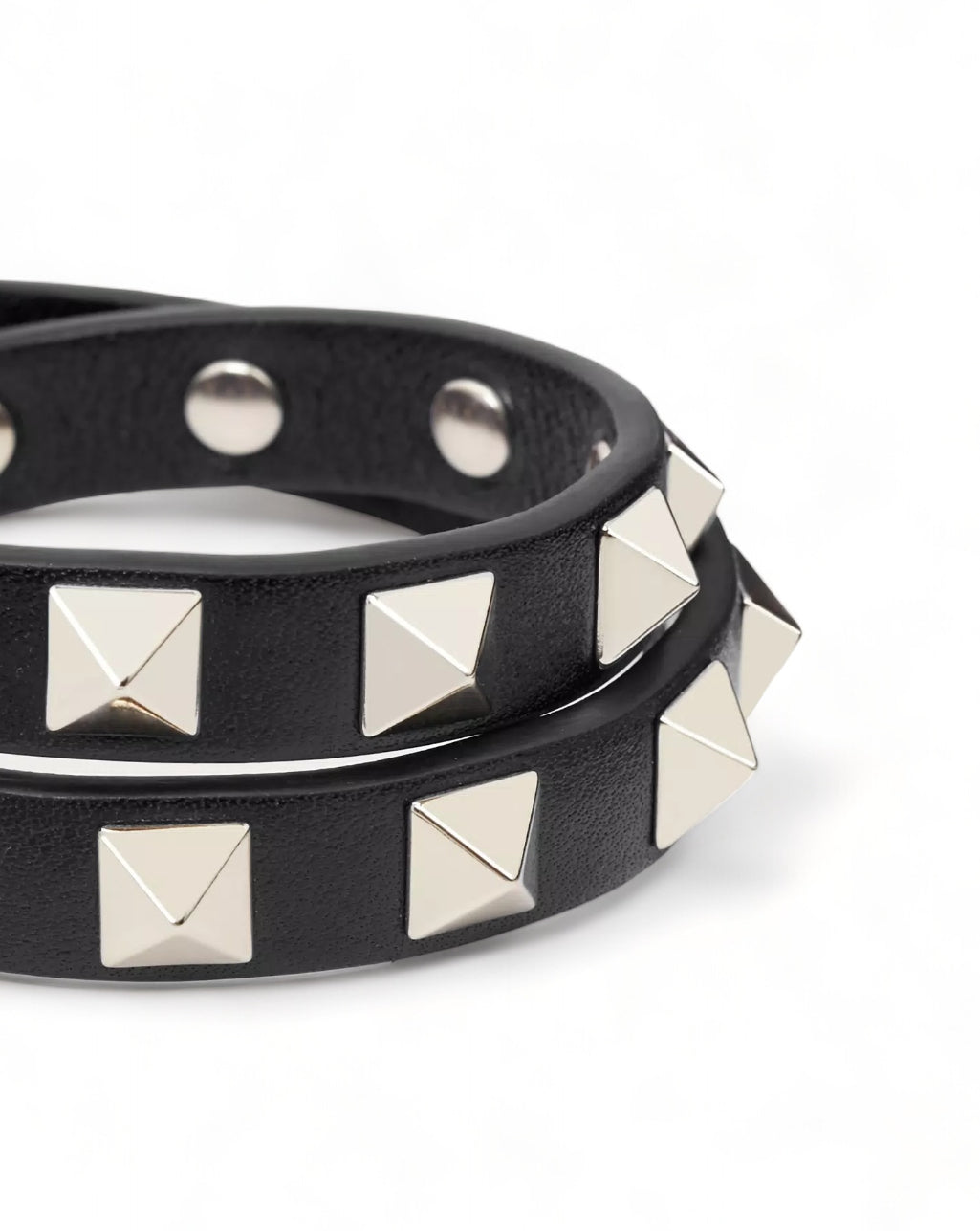 VALENTINO ROCKSTUD DOUBLE STRAP BRACELET