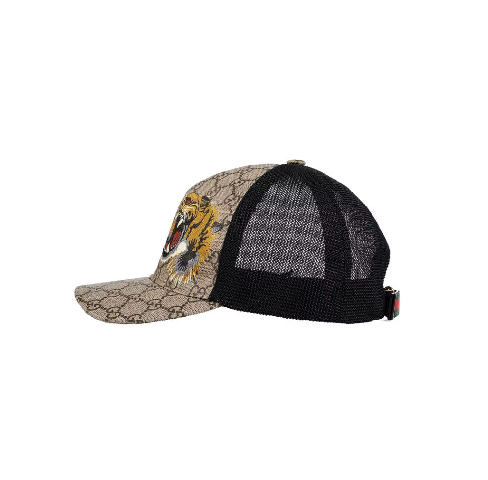 GUCCI TIGERS PRINT GG BASEBALL HAT