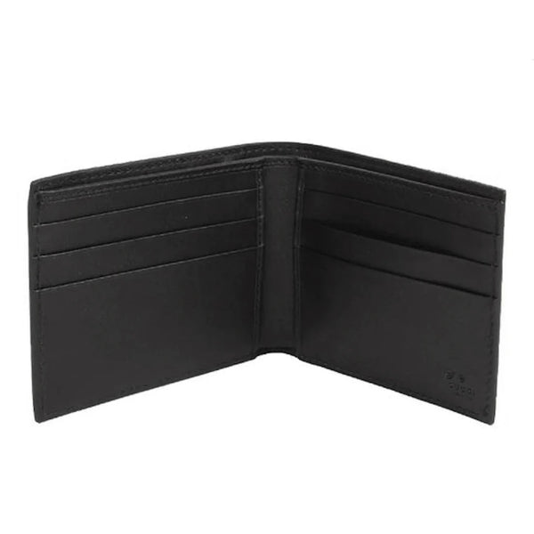 GUCCI GOLD LOGO LEATHER WALLET