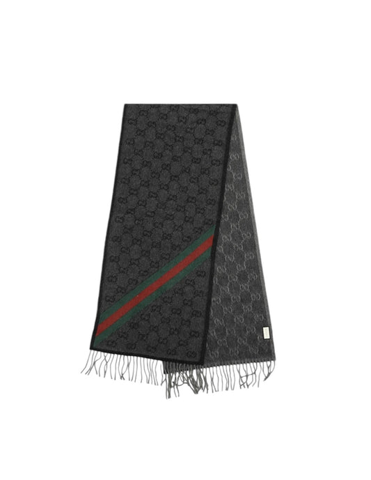 GUCCI GG JACQUARD WOOL SCARF